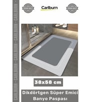 #Paspas Dayanıklı Nappa Deri Yüzey Hızlı Kuruyan Kaymaz Ev Tipi Dikdörtgen Süper Emici Banyo Paspası