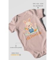 İlk Dişim Çıktı Kısa Kollu Bebek Body %100 Pamuk
