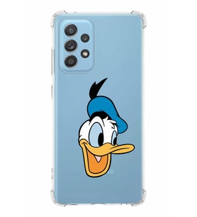 Samsung Galaxy A52  Köşe Korumalı Antişok Kapak Donald Duck Tasarımlı Şeffaf  Kılıf