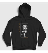 Presmono Unisex Siyah Albedo Oyun Genshin Impact Kapüşonlu Sweatshirt 356271tt