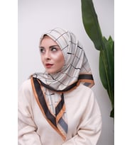 Renkli Karma Desen Dijital Soft Eşarp