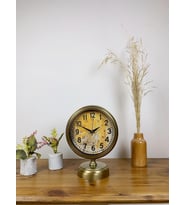 Eskitme Metal Kaos Masa Saati 25×20 Cm