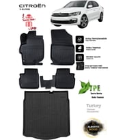 Citroen C-Ellyese 2014 Araca Özel 3D Paspas Ve 3D Bagaj Havuzu