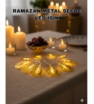 Secde Eden Adam Figürlü Ay Tasarımlı Ramazan LED Işık