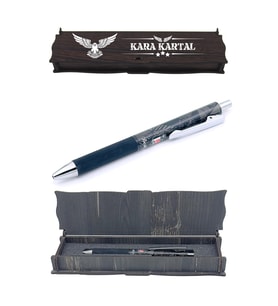 Beşiktaş Orijinal Lisanslı Hybrit Kalem Özel Ahşap Kutulu (Siyah)