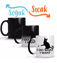 Yaramaz Cats Kedi Sihirli Kupa Bardak Porselen