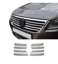 VW Passat 3C Krom Ön Panjur 2005-2010 8 Parça Paslanmaz Çelik