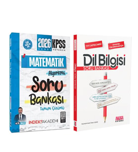 İndeks 2026 KPSS Matematik ve AKM Dil Bilgisi Soru Bankası Seti 2 Kitap