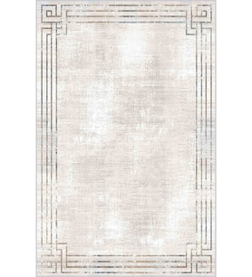 Eliana Home Baskılı, Yıkanabilir Kaymaz Taban Salon Halısı LNA0442 100x150 cm (Krem)
