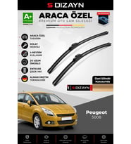 S-Dizayn Peugeot 5008 Ön Cam Silecek Seti 2009-2017 Premium Araca Özel 75-70 Cm A+ Kalite