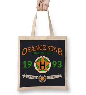 Dragon Ball Z Orange Star High School Varsity Bez Çanta Uzun Saplı
