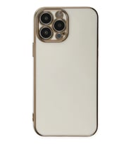 iPhone 15 Pro Max Kılıf Volet Silikon - Beyaz
