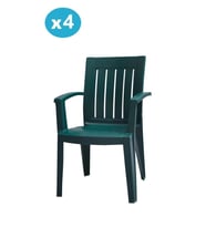 Omnipazar MT-GF175 Cometa Plastik Bahçe Balkon Sandalye 4'lü Set