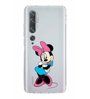 Xiaomi  Mi Note 10 Pro  Kamera Korumalı Kapak Minnie Mouse Tasarımlı Şeffaf  Kılıf