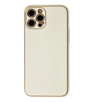 Mey İthalat® iPhone 12 Pro Kılıf Coco Karbon Silikon - Beyaz