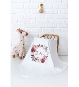 Pia Baby Premium %100 Pamuk Çift Kat Penye Bebek Battaniyesi 80x80 cm 5008-11 (Krem)