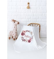 Pia Baby Premium %100 Pamuk Çift Kat Penye Bebek Battaniyesi 80x80 cm 5008-11 (Krem)