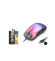 GOOD PRO G702 RGB Gaming Mouse 7200 DPI 6 Tuş 1000Hz Kristal Siyah