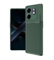 9 Kılıf Auto Focus Karbon Kapak - Koyu Yeşil