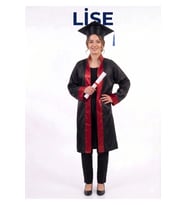 Unisex Lise Mezuniyet Kep Cübbesi Takımı