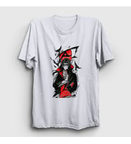 Presmono Unisex Beyaz Genjutsu Uchiha Itachi Anime Naruto T-Shirt 317730tt