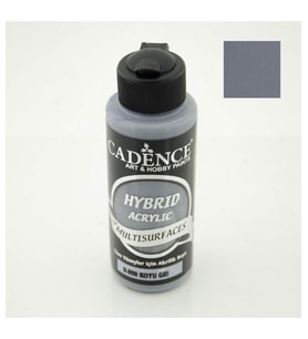 Cadence Hybrid Multisurface Akrilik Boya 120 ml. H-090 KOYU GRİ 