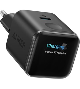 Nano USB-C Şarj Cihazı, 45W, Hızlı Şarj Özelliği, 1 USB-C Bağlantı Noktası, Kablo Dahil Değil, Siyah - A121D