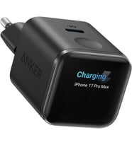 Nano USB-C Şarj Cihazı, 45W, Hızlı Şarj Özelliği, 1 USB-C Bağlantı Noktası, Kablo Dahil Değil, Siyah - A121D