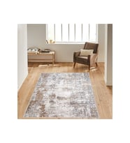 Rovigo Home Dijital Baskı Yıkanabilir Kaymaz Taban Salon Halısı RVG1053 160x230 cm (Bej)