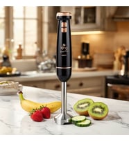Boden Plus Premium Blender – 1800W Sessiz Güç, Akım ve Isı Koruma Teknolojisi (Siyah-Rose Gold)