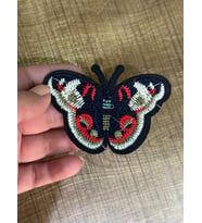 6X9 CM ÜTÜ İLE YAPIŞAN NAKIŞ İŞLEME KELEBEK ARMA YAMA DİKİŞ HOBİ AKSESUARI