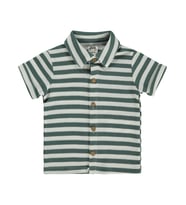 Civil Baby Çizgili 6-18 Ay Gömlek - Yeşil