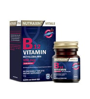 Nutraxin Vitamin B12 Methylcobalamin 1000mcg 60 Dil Altı Tableti