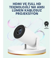 160 ANSI Lümen Parlaklığa Sahip Geniş Ekran Projeksiyon