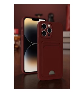 İphone 13 Pro Kılıf Kelvin Kartvizitli  - Derin Mor
