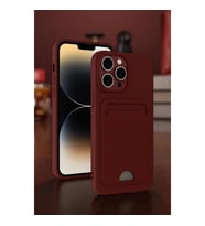 İphone 13 Pro Kılıf Kelvin Kartvizitli  - Derin Mor