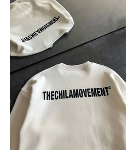 Kışlık Bisiklet Yaka Oversize Baskılı SweatShirt - Beyaz