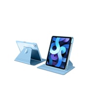 Apple iPad Air 10.9 2020 4.Nesil 360 Dönebilen Standlı Nayn Kılıf (Mavi)