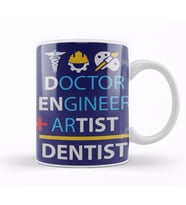 Doctor Engineer Artist Dentist 05 Kupa Bardak Porselen