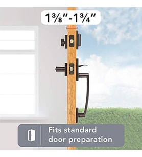 180Sphxspl Sqr 11P Smt Spyglass Tek Silindir Handleset Kolu Smartkey Ile Motorları, Venedik Bronz