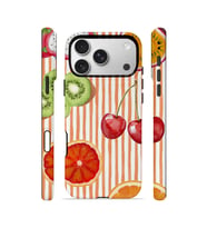 iPhone 17 Pro Vorian Çift Katmanlı Kılıf Tutti Frutti Stripe