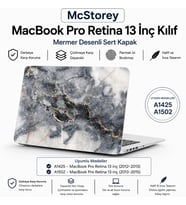 MacBook Pro 13 İnç Kılıf A1425 A1502 Uyumlu Sert Kapak Hard Case Koruyucu Retina 13 Laptop Kılıfı Mermer Desenli Çizilmeye Dayanıklı İnce Hafif Koruma R-16