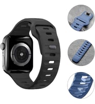 Watch 41mm 40mm 38mm ile Uyumlu Kordon Hora Renkli Kopma Karşıtı Kordon Spor Rahatsız Etmeyen Apple Watch Ultra 2/1 9 8 SE 7 6 5 4 3 2 1 ile Uyumlu Kordon