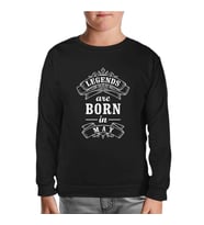 Burç - Born in May Legends Siyah Çocuk Sweatshirt