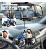 Kendi Aracınızla Kişiye Özel Karikatür Ayna Süsü, Traktör Ayna Süsü