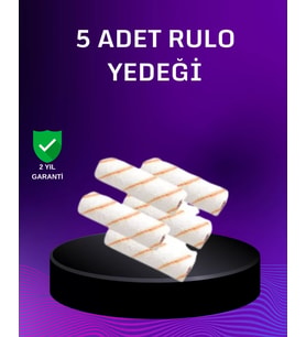 5’li Mini Rulo Boya Seti Duvar Tavan Emülsiyon Uygulama