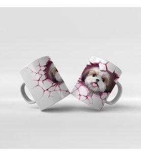 Baskılı Kupa Bardak Sevimli Köpekler - 21
