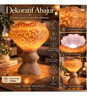 Saf Hobi Design® Dekoratif Abajur