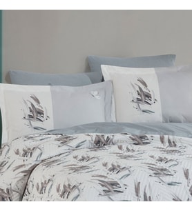 Hobby Estate Taş - Çift Kişilik Poplin Kapitone Nevresim Takımı
