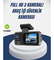1080P Üç Kameralı Araç Kamerası Wi-Fi Destekli Park Modu ve G-Sensörlü